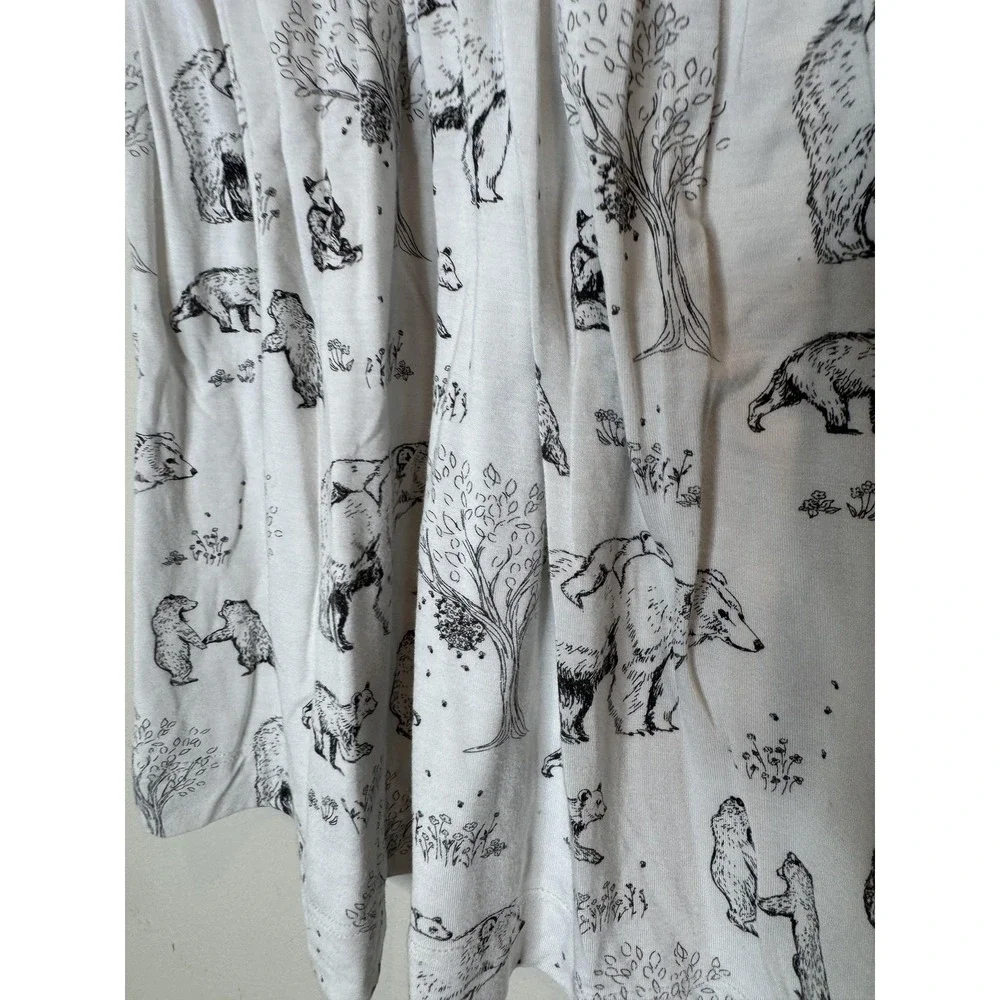 Kate Quinn Dress Girls 18-24 Months‎ White Bear Print Bamboo Jersey Skater